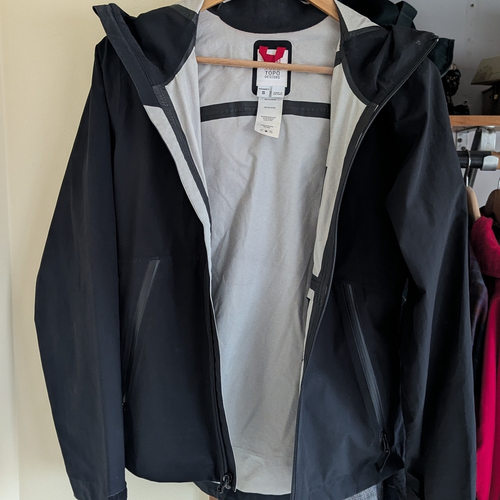 Topo Designs Black Raincoat